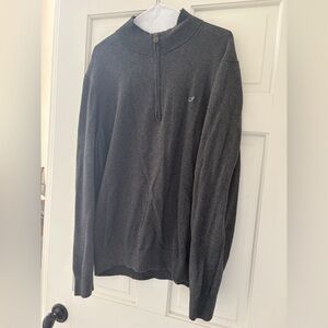 Vineyard Vines Men's Charcoal Zip-Up Sweater